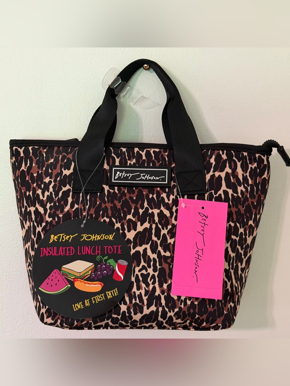 Betsey Johnson Leopard Lunch Tote